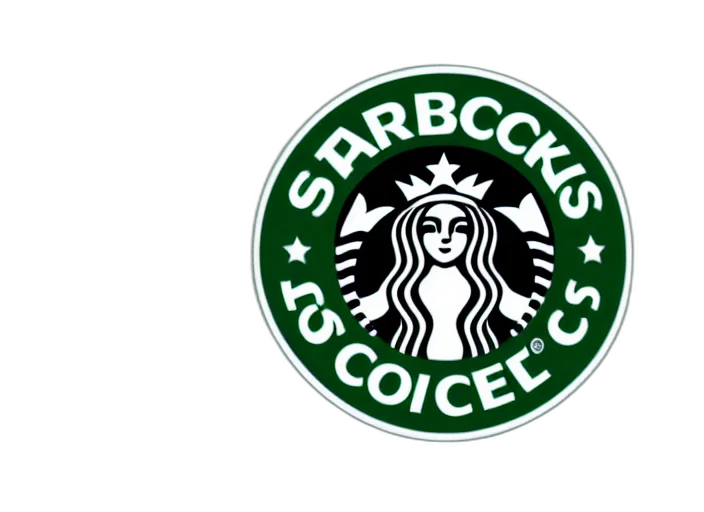 3d render, starbuck, logo, disgusting transparent PNG cut-out