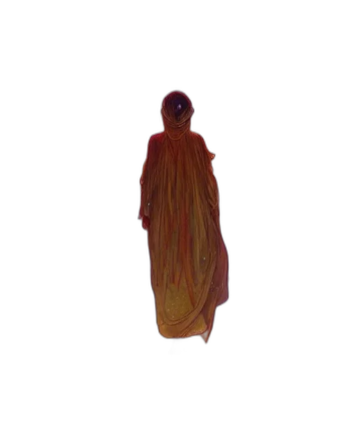 dress, creature, hair, mask transparent PNG cut-out