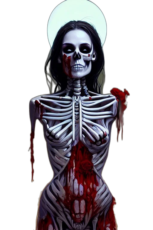 dress, face, comic book art, concept art transparent PNG cut-out