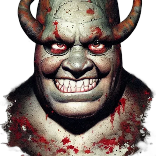 face, mask, creature, concept art transparent PNG cut-out