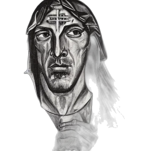 face, mask, staff, crown transparent PNG cut-out