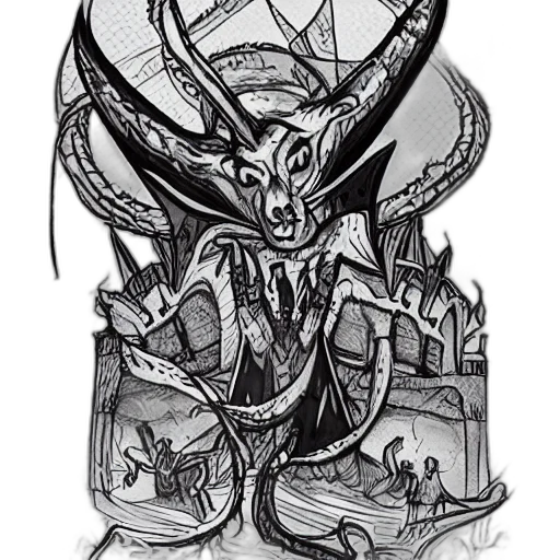 dragon, creature, crown, mask transparent PNG cut-out