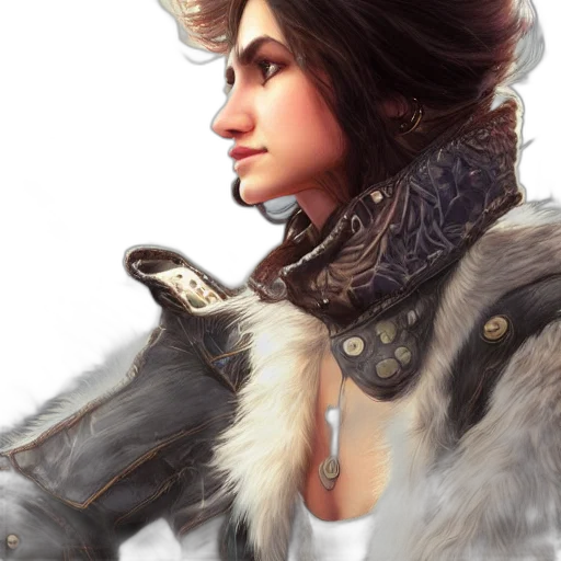 jacket, crown, face, fantasy art transparent PNG cut-out