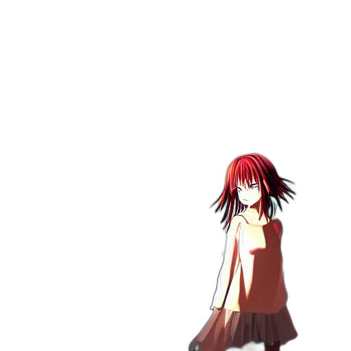 dress, creature, weapon, hair transparent PNG cut-out