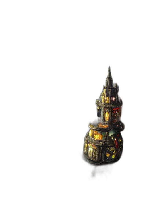 robot, bottle, crown, weapon transparent PNG cut-out