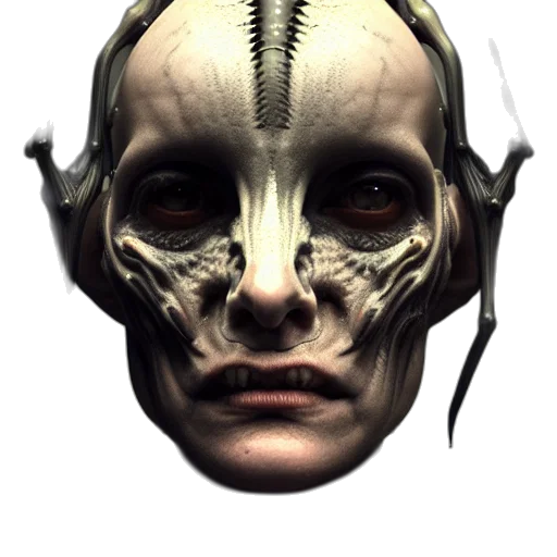 mask, face, creature, robot transparent PNG cut-out