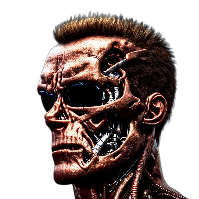 face, robot, mask, cyberpunk transparent PNG cut-out