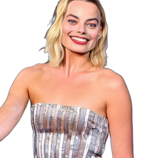 dress, margot, robbie, blowing transparent PNG cut-out