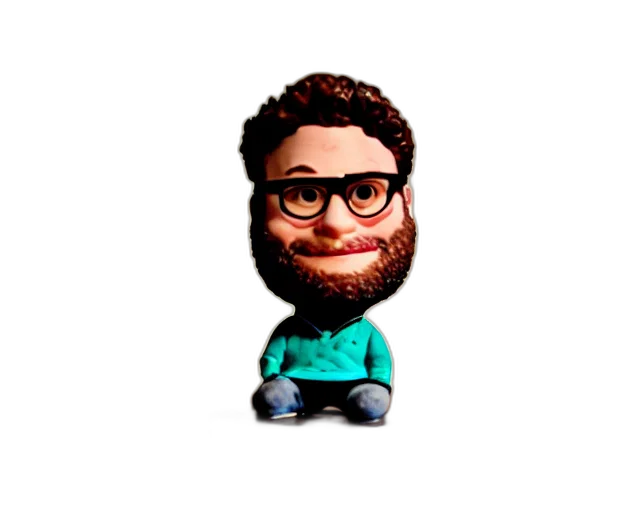 staff, face, pixel art, 3d render transparent PNG cut-out