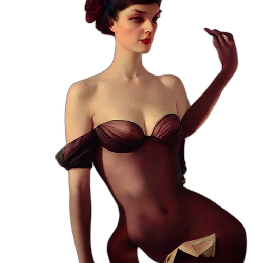 dress, hat, concept art, fantasy art transparent PNG cut-out