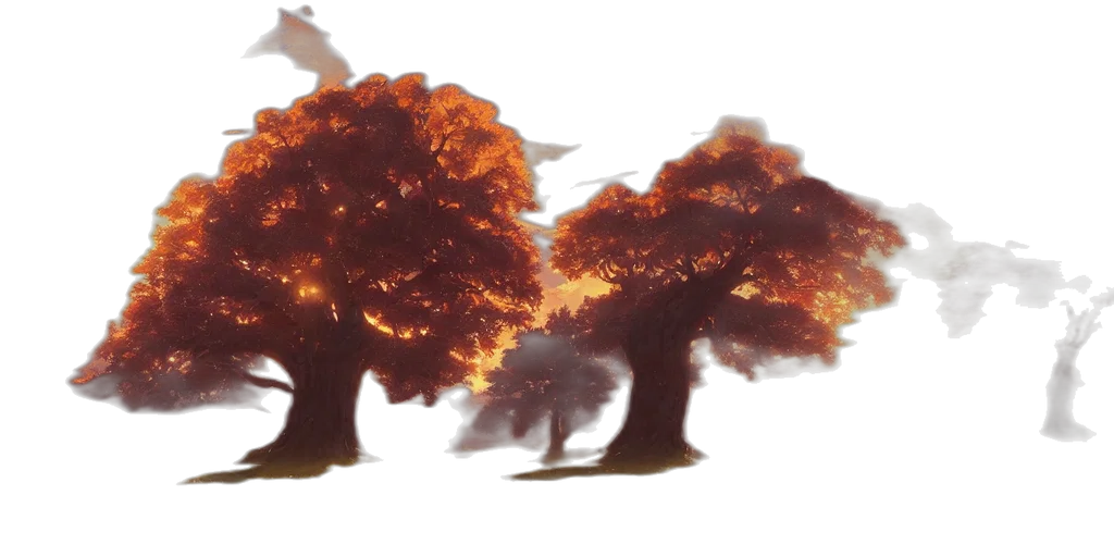 tree, crown, dragon, concept art transparent PNG cut-out