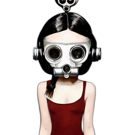 mask, robot, face, concept art transparent PNG cut-out