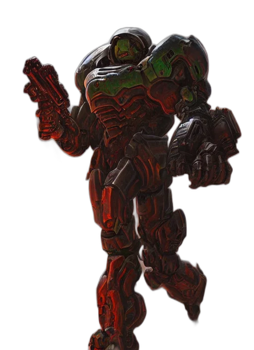 robot, creature, weapon, concept art transparent PNG cut-out