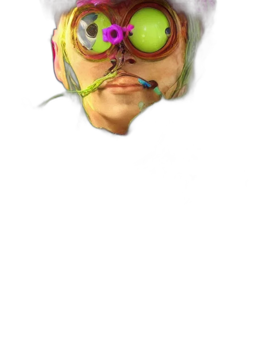 mask, face, staff, creature transparent PNG cut-out
