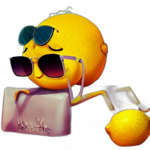 3d render, concept art, vaporwave, cartoon transparent PNG cut-out