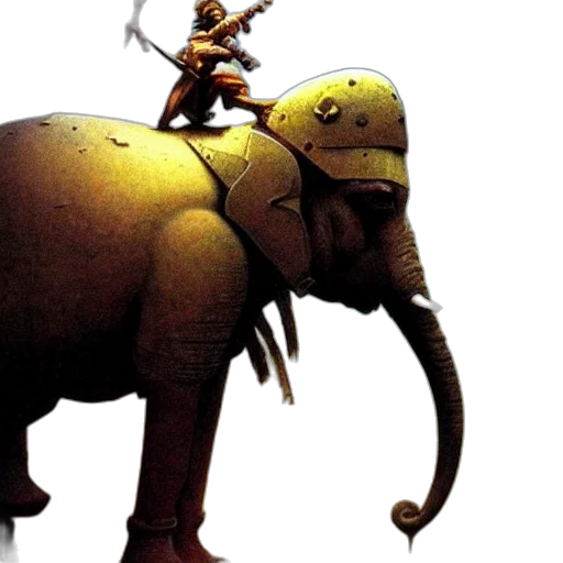 animal, creature, concept art, golden transparent PNG cut-out