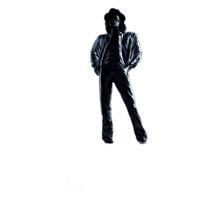 jacket, staff, robot, hair transparent PNG cut-out