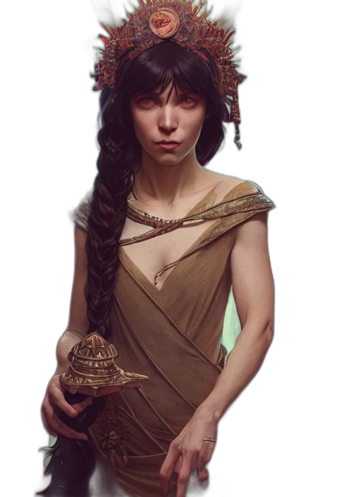 dress, crown, dragon, jewelry transparent PNG cut-out