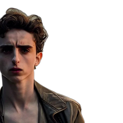 jacket, face, hair, creature transparent PNG cut-out