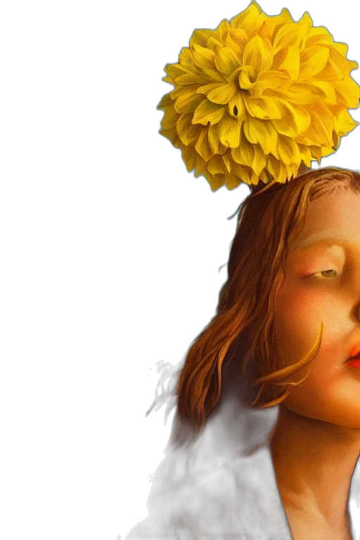 crown, face, photorealistic, oil painting transparent PNG cut-out