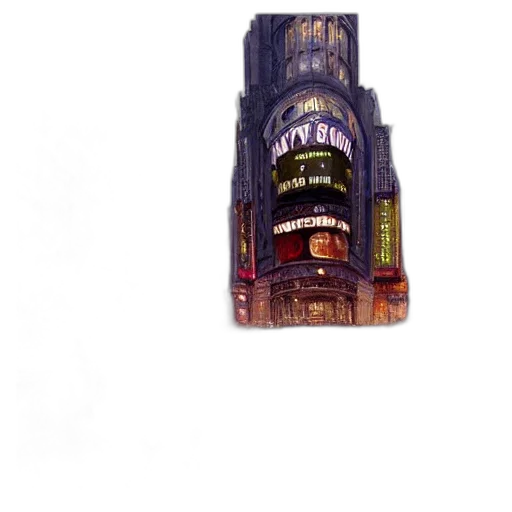 building, bottle, crown, robot transparent PNG cut-out
