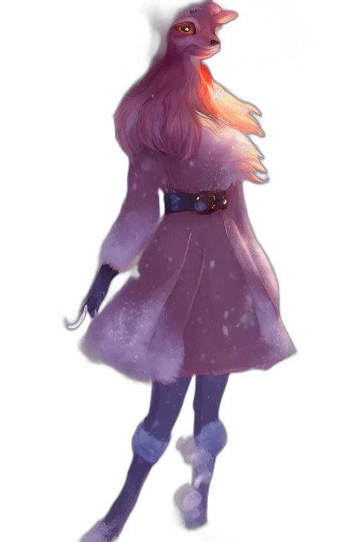 dress, staff, jacket, creature transparent PNG cut-out