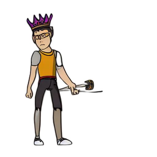 staff, crown, weapon, sword transparent PNG cut-out