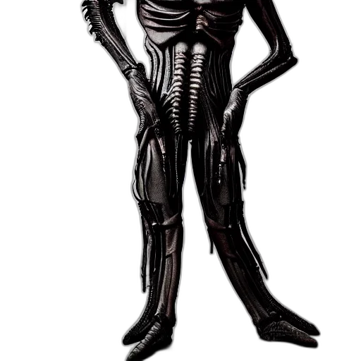robot, creature, staff, mask transparent PNG cut-out