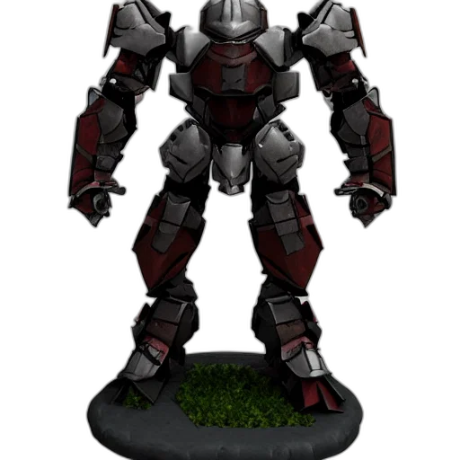 robot, weapon, 3d render, concept art transparent PNG cut-out