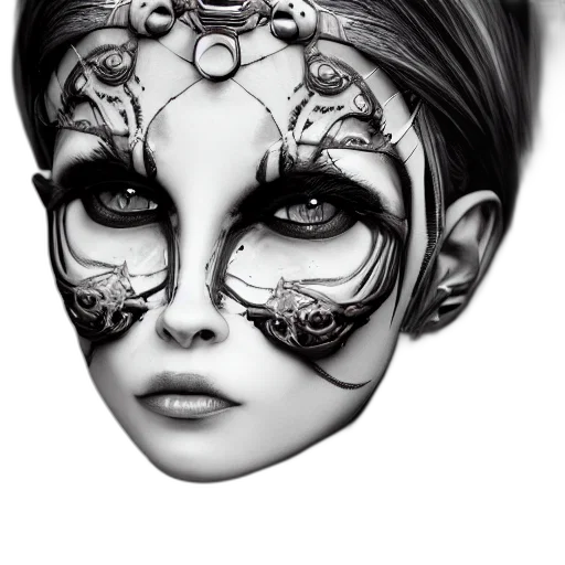 mask, face, jewelry, fantasy art transparent PNG cut-out