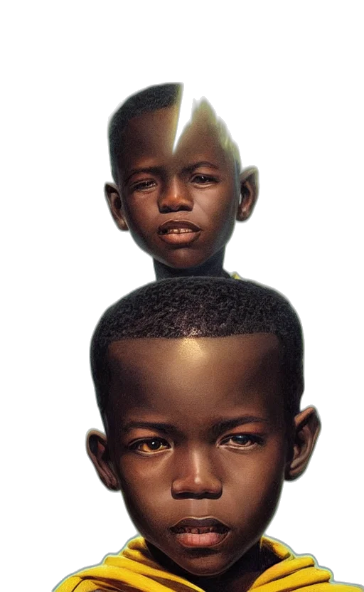 face, crown, mask, creature transparent PNG cut-out