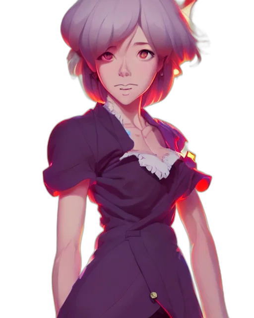 dress, staff, robot, face transparent PNG cut-out