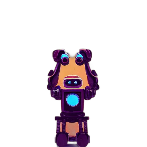 robot, creature, animal, staff transparent PNG cut-out