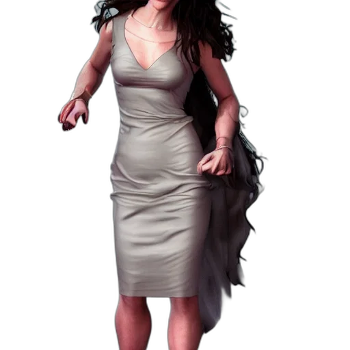 dress, staff, jewelry, concept art transparent PNG cut-out