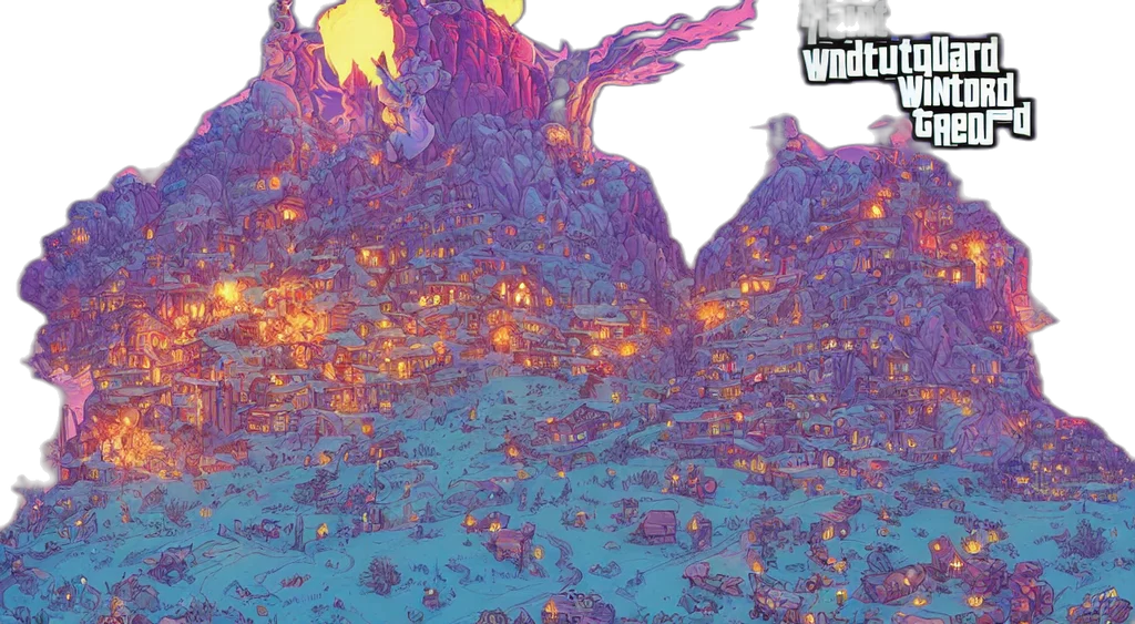 vaporwave, concept art, comic book art, fantasy art transparent PNG cut-out
