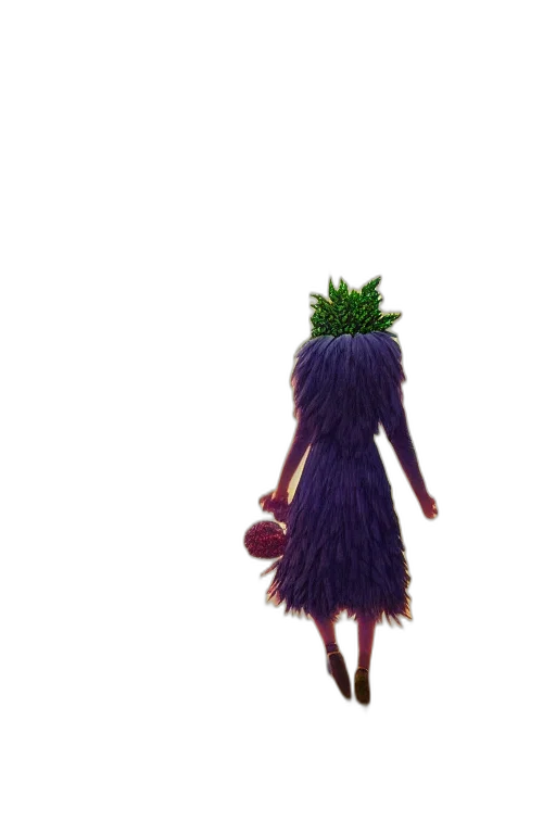 dress, hair, crown, creature transparent PNG cut-out