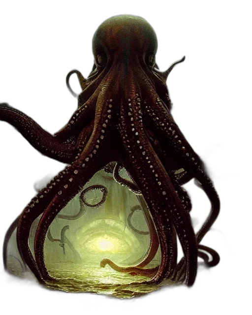creature, hair, crown, staff transparent PNG cut-out