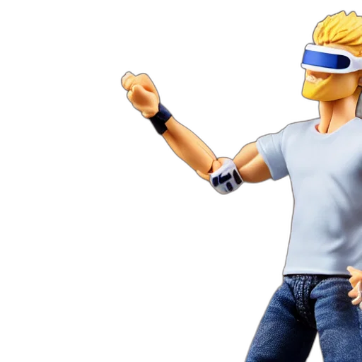 3d render, concept art, action, figure transparent PNG cut-out