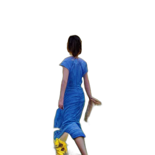 dress, staff, shoes, umbrella transparent PNG cut-out