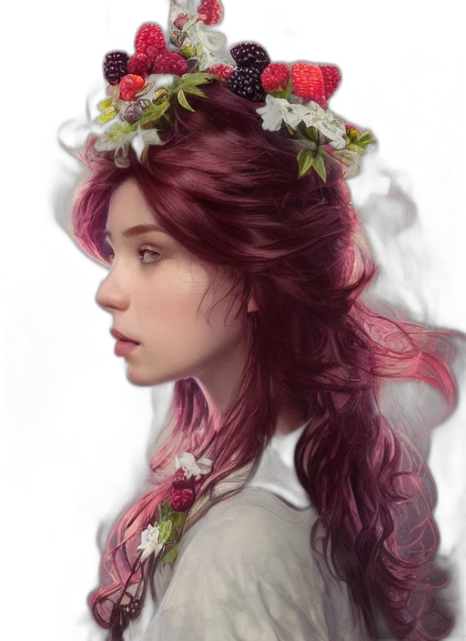 crown, face, flower, jewelry transparent PNG cut-out