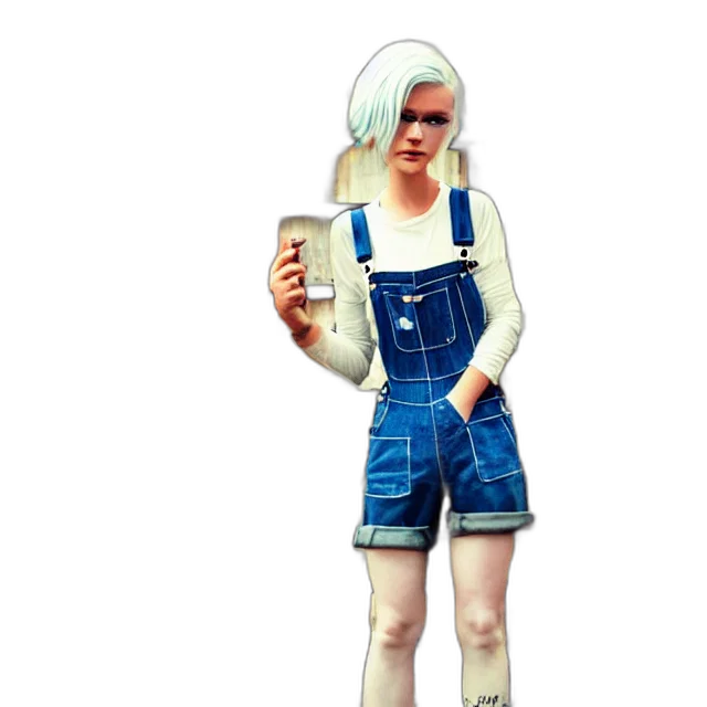 dress, staff, robot, concept art transparent PNG cut-out