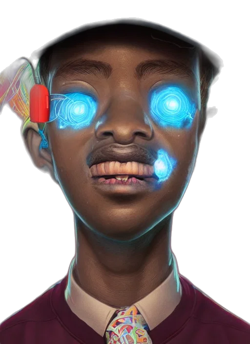 face, mask, robot, staff transparent PNG cut-out