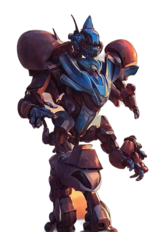 robot, weapon, mask, concept art transparent PNG cut-out