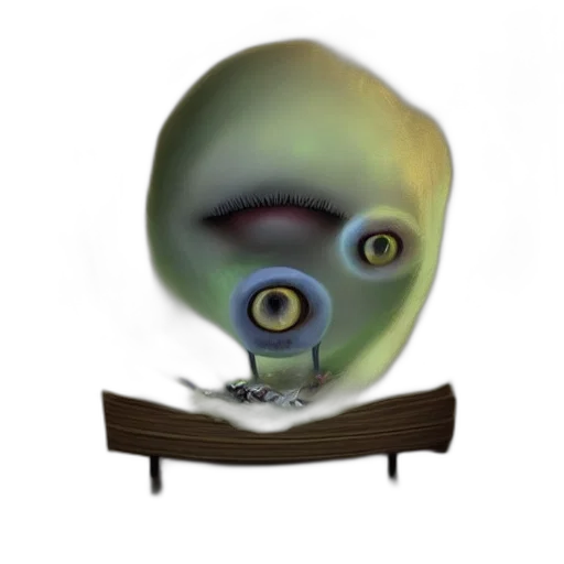 creature, staff, robot, face transparent PNG cut-out