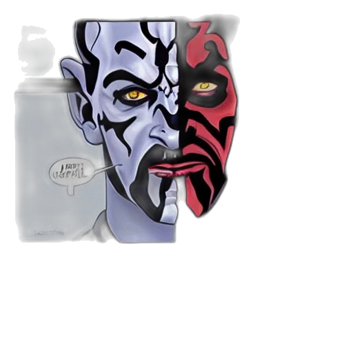 mask, face, jewelry, concept art transparent PNG cut-out