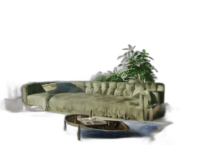 furniture, 3d render, photorealistic, concept art transparent PNG cut-out