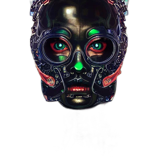 mask, face, robot, jewelry transparent PNG cut-out