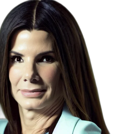 face, sandra, bullock, movie transparent PNG cut-out