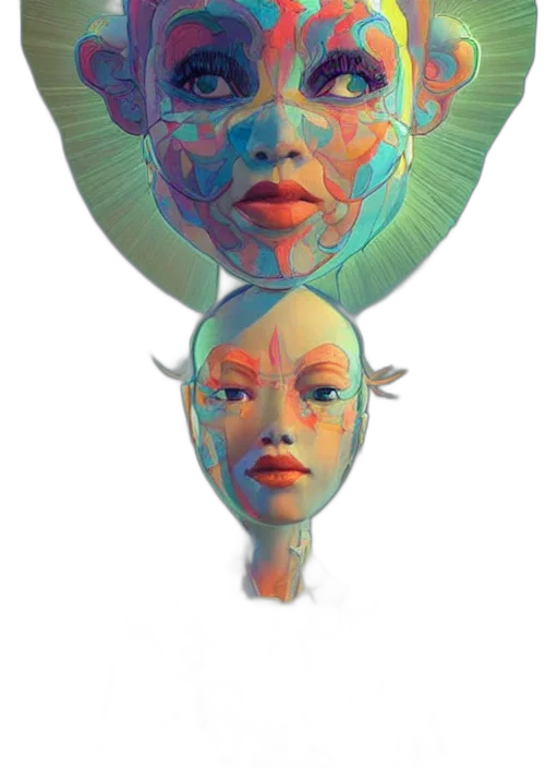 mask, face, crown, robot transparent PNG cut-out