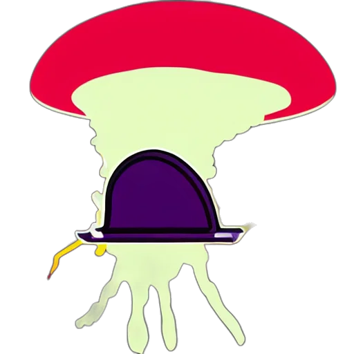 umbrella, hat, staff, crown transparent PNG cut-out